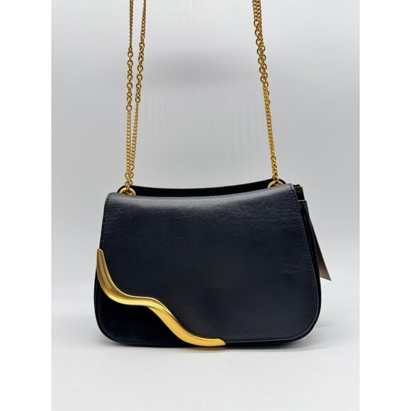 Donna Karan NY Malverne leather suede shoulder crossbody + Dust bag BLACK (Used) - Picture 13 of 16